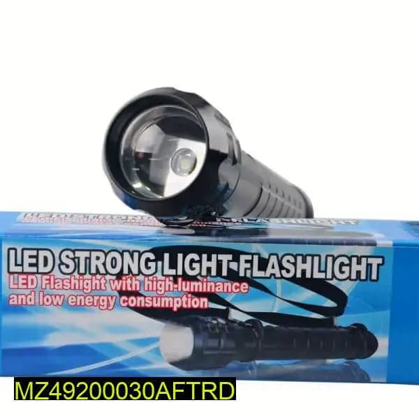   Material: Aluminium Alloy
  Case Color: Black
  Size 303 x 54 x 39mm
  Weight: 303g
  LED Source 1 x Cree XR-E Q5
  Brightness: 300lm
  Max Output: 3W Powerful Light
  Lighting Modes: High Low / Strobe Light
  Working Distance: 100 Meter
  Battery: 3D B