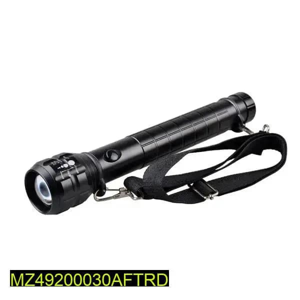   Material: Aluminium Alloy
  Case Color: Black
  Size 303 x 54 x 39mm
  Weight: 303g
  LED Source 1 x Cree XR-E Q5
  Brightness: 300lm
  Max Output: 3W Powerful Light
  Lighting Modes: High Low / Strobe Light
  Working Distance: 100 Meter
  Battery: 3D B